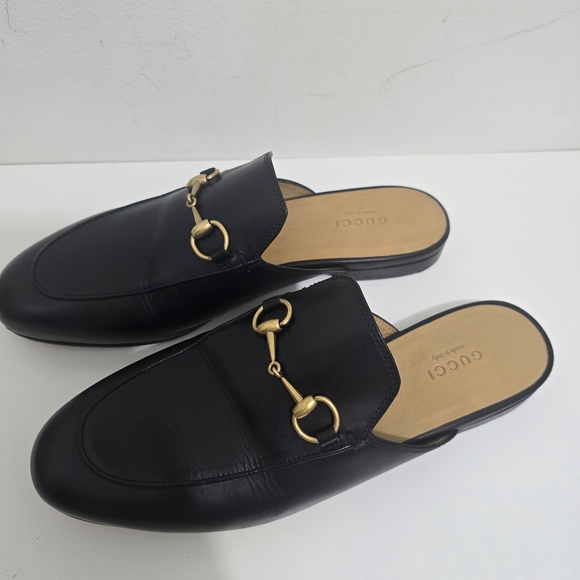 Gucci Princetown Horsebit Leather Mules, Black (Size 38) - Picture 6 of 14